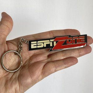 ESPN Zone Logo Metal Keychain Collectible Sports TV Network Souvenir